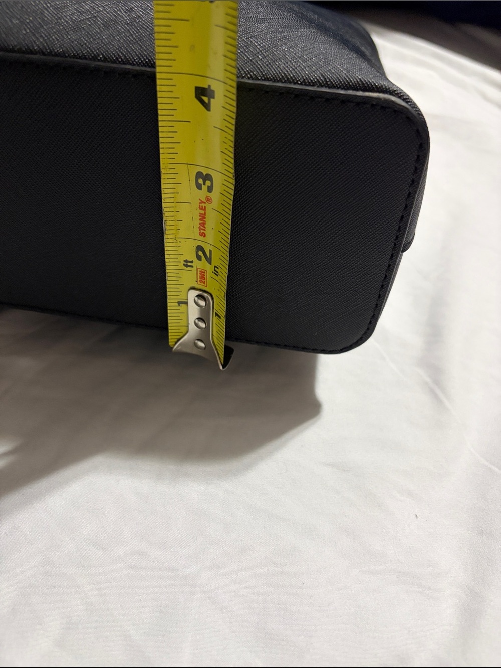 Calvin Klein Black Tote with Silver Chain Handles - Picture 11 of 16
